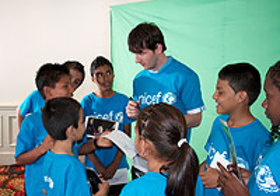 Photo: Leo Messi meets children from vulnerable communities in Costa Rica