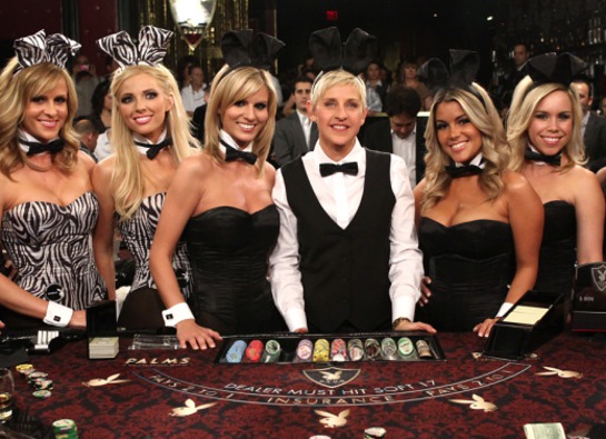 Photo: Ellen DeGeneres Deals Blackjack for Charity