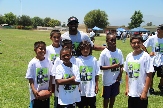 Photo: Jason David and kids from the camp