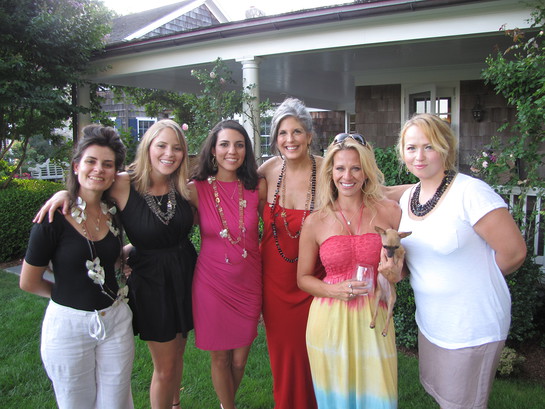 Photo: Dina Manzo and Joan Hornig and friends