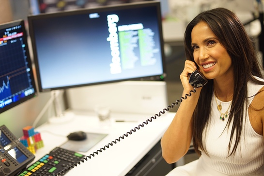 Padma Lakshmi Making Calls