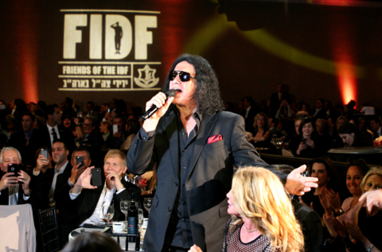 Gene Simmons at Friends of the Israel Defense Forces (FIDF) Western Region Gala