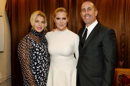 Jessica Seinfeld, Amy Schumer and Jerry Seinfeld Jessica Seinfeld, Amy Schumer and Jerry Seinfeld