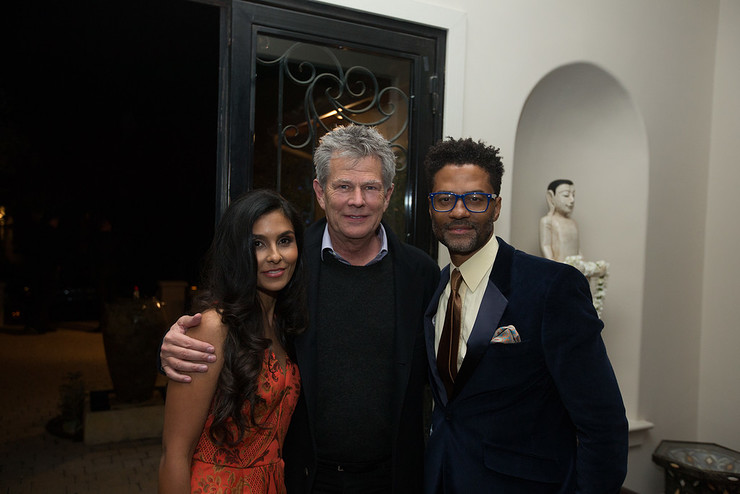 Manuela Testolini, David Foster and Eric Benet at the In A Perfect World 10th Anniversary event.