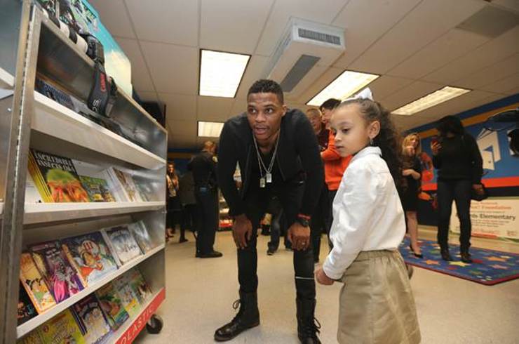 Russell wants every child to have books at home