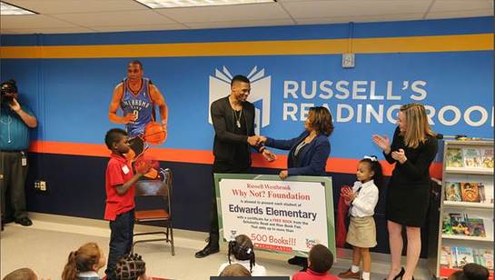 Russell Westbrook covered the cost of the books for the children