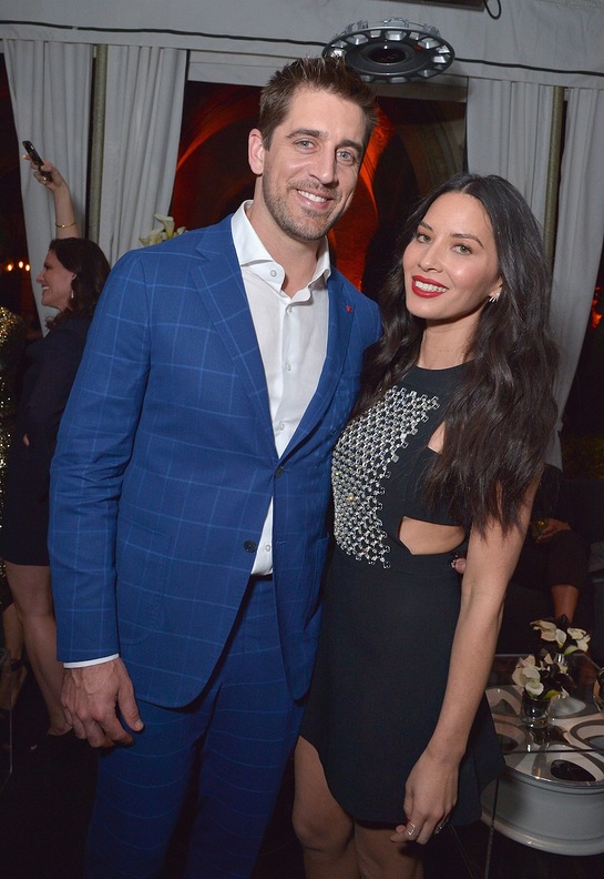 Aaron Rodgers and Olivia Munn