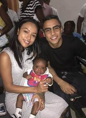 Karrueche Tran and Quincy Brown visit Smile Train patients at local hospital Cap Haitien, Haiti.