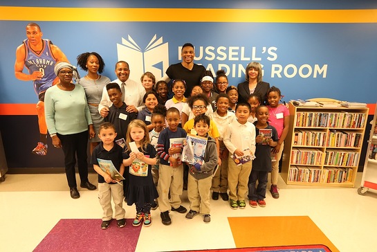 Russell Westbrook Launches 9th Reading Room in Oklahoma City