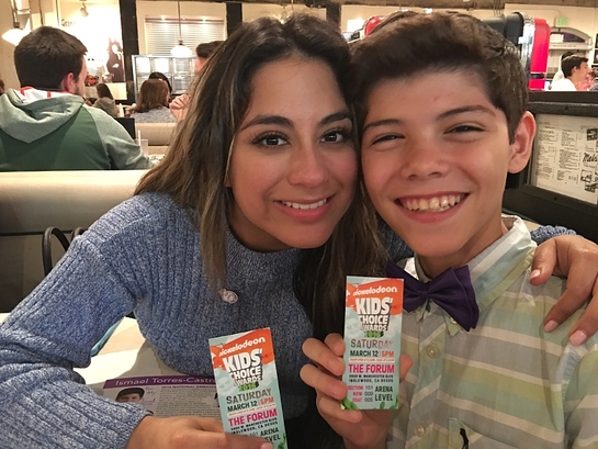 Fifth Harmony singer Ally Brooke with 14-year-old Ismael Torres-Castrodad, the March of Dimes 2016 National Ambassador