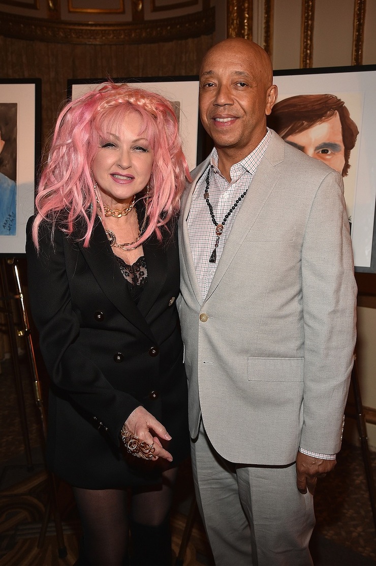 Cyndi Lauper and Russell Simmons