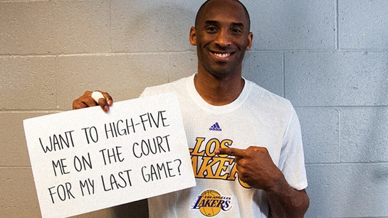 High Five Kobe Bryant