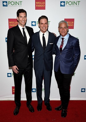 Pete Nowalk, Jorge Valencia and Greg Louganis