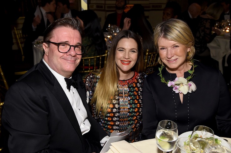 Nathan Lane, Drew Barrymore and Martha Stewart