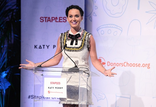 Staples and Katy Perry announced that they're joining forces for the back-to-school season Staples and Katy Perry announced that they're joining forces for the back-to-school season