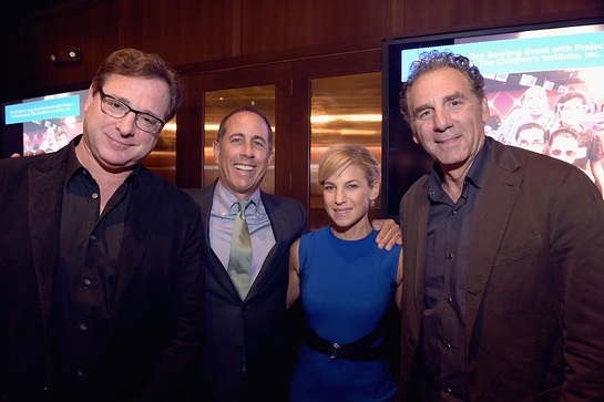 Bob Saget, Jerry Seinfeld, Jessica Seinfeld, Michael Richards Bob Saget, Jerry Seinfeld, Jessica Seinfeld, Michael Richards