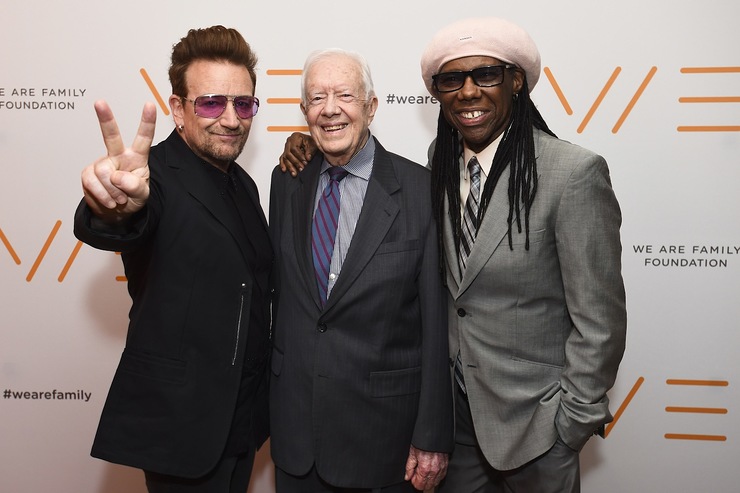 Bono, Jimmy Carter and Nile Rodgers