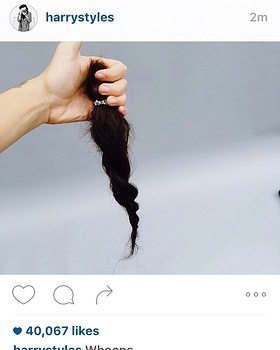 Harry Styles Donates Hair To Charity