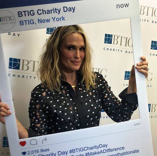 Molly Sims at BTIG Charity Day