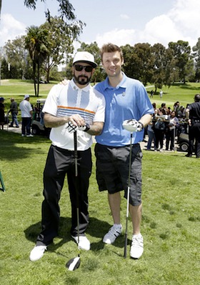 Former Backstreet Boys AJ McLean and Nick Carter showed each other some love (and played as a team!) at the 44th Annual Los Angeles Police Memorial Foundation Celebrity Golf Tournament