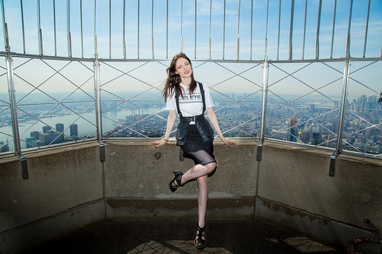 Coco Rocha Lights The Empire State Building In Honor Of DKMS Coco Rocha Lights The Empire State Building In Honor Of DKMS