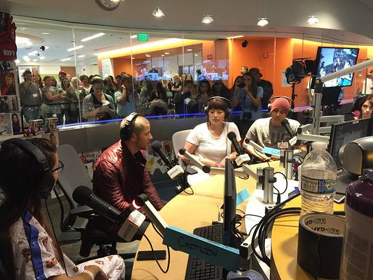 Nick Jonas Visits Ryan Seacrest Foundation Studios at CHOC