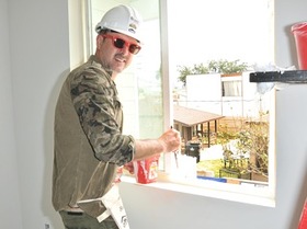 David Arquette lending a hand at the 2016 HOLLYWOOD BUILD's 'Power Women, Power Tools' event hosted by Habitat for Humanity of Greater Los Angeles