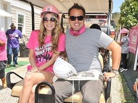 Rachel McCord & hubbie Rick Shirmer are all smiles helping the build at the 2016 HOLLYWOOD BUILD's 'Power Women, Power Tools' event