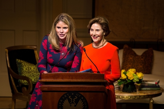 Jenna Bush Hager and Laura Bush at the Barbara Bush Foundation's National Celebration of Reading Jenna Bush Hager and Laura Bush at the Barbara Bush Foundation's National Celebration of Reading
