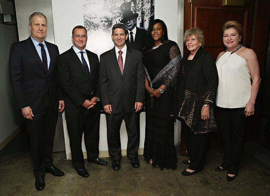 Jeff Daniels, Sharif El-Gamal, Tom Oppenheim, Winette Jackson, Linda Hope and Kate Mulgrew 