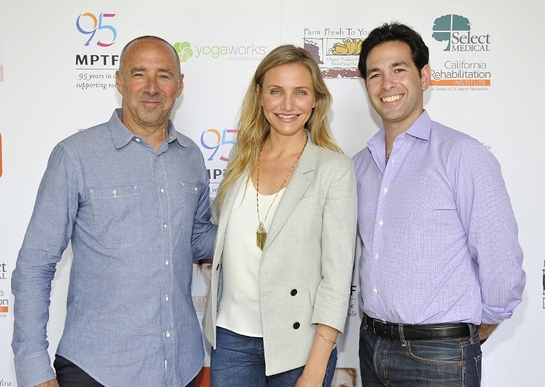 Cameron Diaz With MPTF President & CEO Bob Beitcher and (right) Scott Kaiser, MD, the event organizer