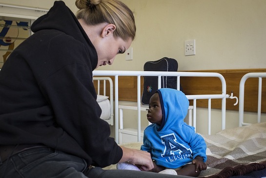 Unicef UK supporter Rosie Huntington-Whiteley visited Lesotho