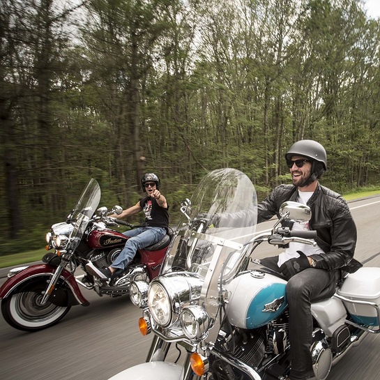 Gilles Marini and Michiel Huisman on the 2016 Kiehls LifeRide for amfAR