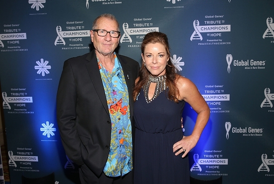 Ed O'Neill (Modern Family) with Nicole Boice, CEO of Global Genes, at the 5th Annual RARE Tribute to Champions of Hope