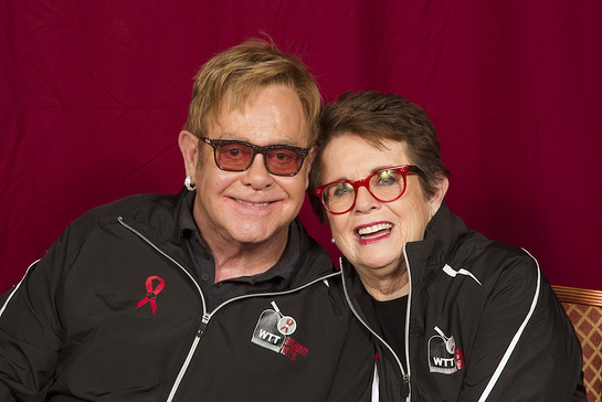 Elton John and Billie Jean King