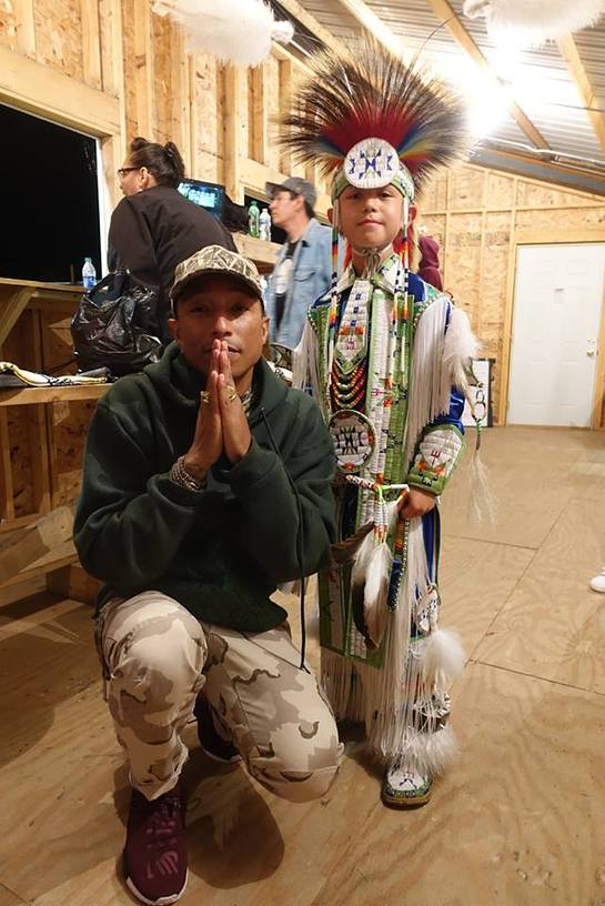 Pharrell Wililams calls attention to the children of Standing Rock's heroic efforts Pharrell Wililams calls attention to the children of Standing Rock's heroic efforts