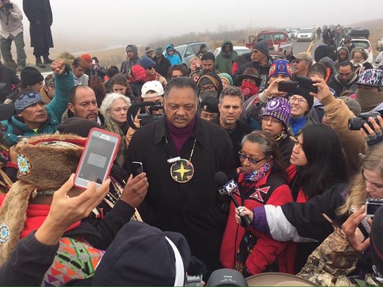 Jesse Jackson and Mark Ruffalo on the frontline in North Dakota