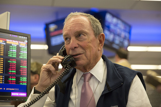 Michael R. Bloomberg takes part in Bloomberg Tradebook's fifth annual Charity Day