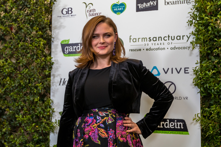 Emily Deschanel At Farm Sanctuary 30th Anniversary Gala