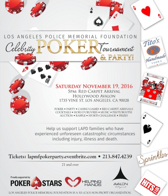Los Angeles Police Memorial Foundation Celebrity Poker Tournament Los Angeles Police Memorial Foundation Celebrity Poker Tournament