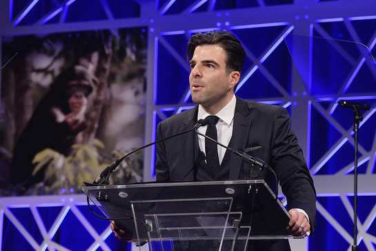 Zachery Quinto Speaks At HSUS To The Rescue! New York Gala