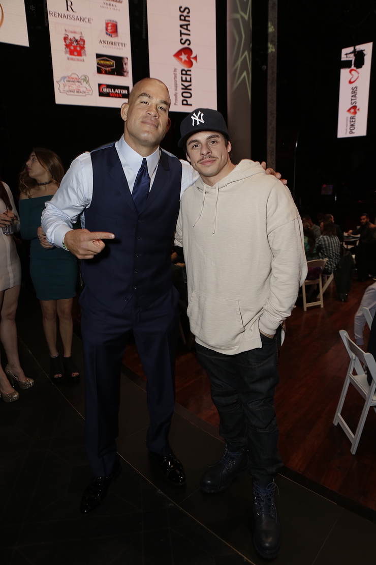 Tito Ortiz and Beau “Casper” Smart attend Los Angeles Police Memorial Foundation Celebrity Poker Tournament with PokerStars Helping Hands at The Avalon