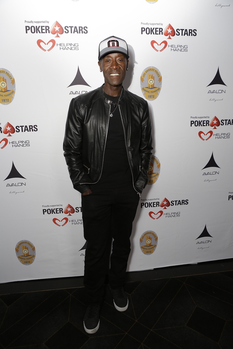 Don Cheadle hosted the Los Angeles Police Memorial Foundation Celebrity Poker Tournament with PokerStars Helping Hands at The Avalon