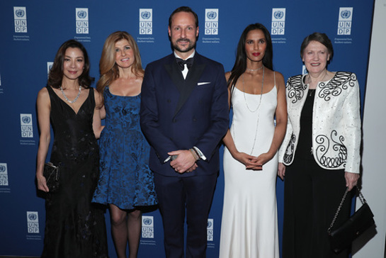 Michelle Yeoh, Connie Britton, His Royal Highness Crown Prince Haakon of Norway, Padma Lakshmi and UNDP Administrator Helen Clark