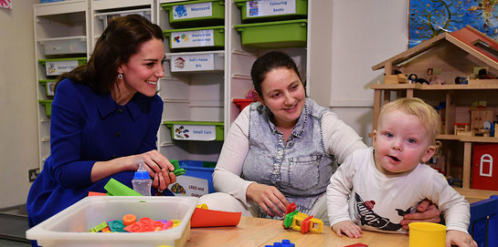 The Duchess of Cambridge visits the Anna Freud Centre's Early Years Parenting Unit