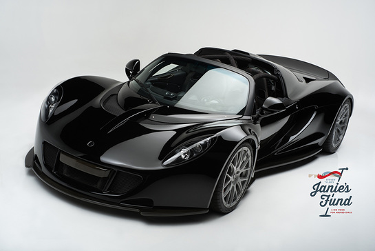 Steven Tyler is auctioning his 2012 Hennessey Venom GT Spyder