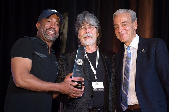 Darius Rucker and Randy Owen, and Richard Shadyac Jr., President and CEO of ALSAC Darius Rucker and Randy Owen, and Richard Shadyac Jr., President and CEO of ALSAC