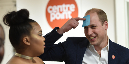 Prince William at Centrepoint