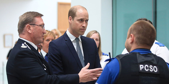 The Duke of Cambridge visits Manchester