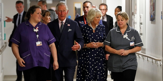 Prince of Wales and The Duchess of Cornwall visit Royal London Hospital